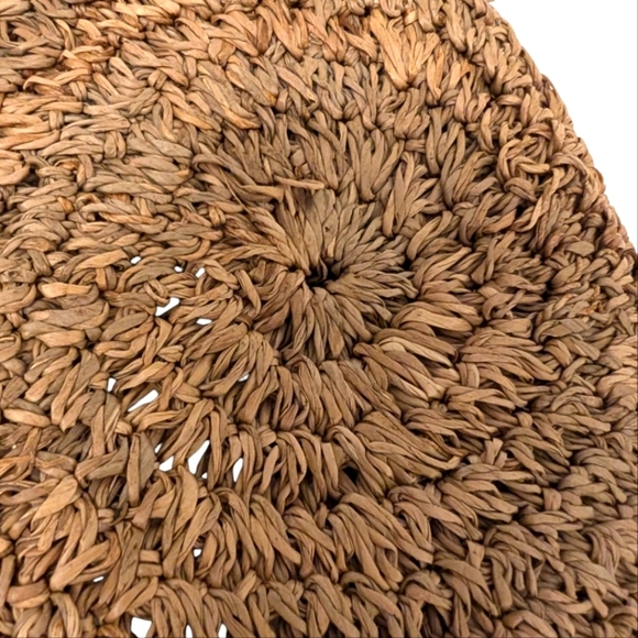 FLOPPY Straw Sun Brim Folding Packable Hat - Picture 5 of 7